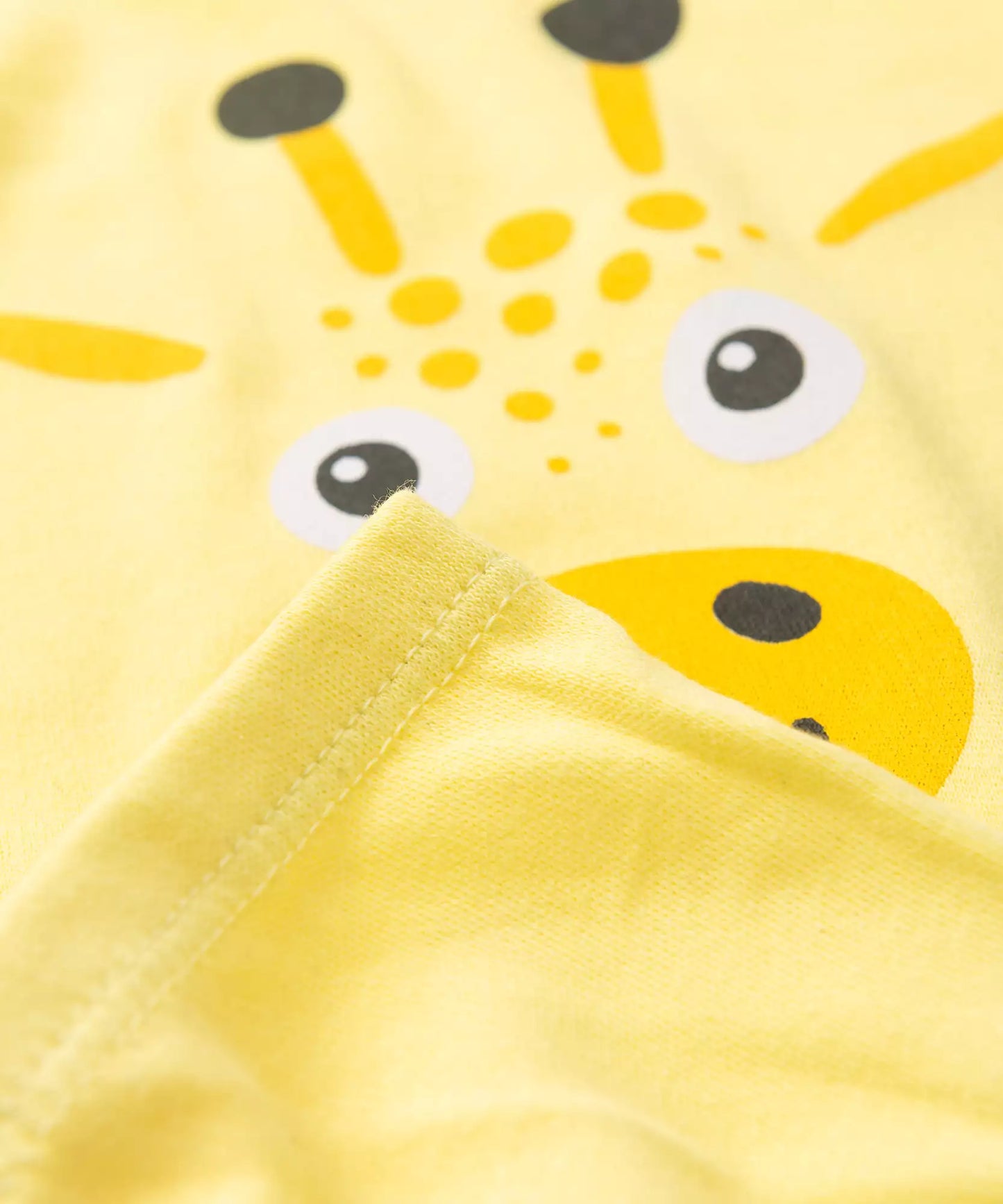 Conjunto Body para Bebê Unissex Girafinha Amarelo