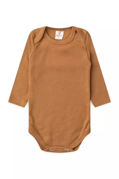 Conjunto Body para Bebê Unissex Ursinho Aconchego Marrom