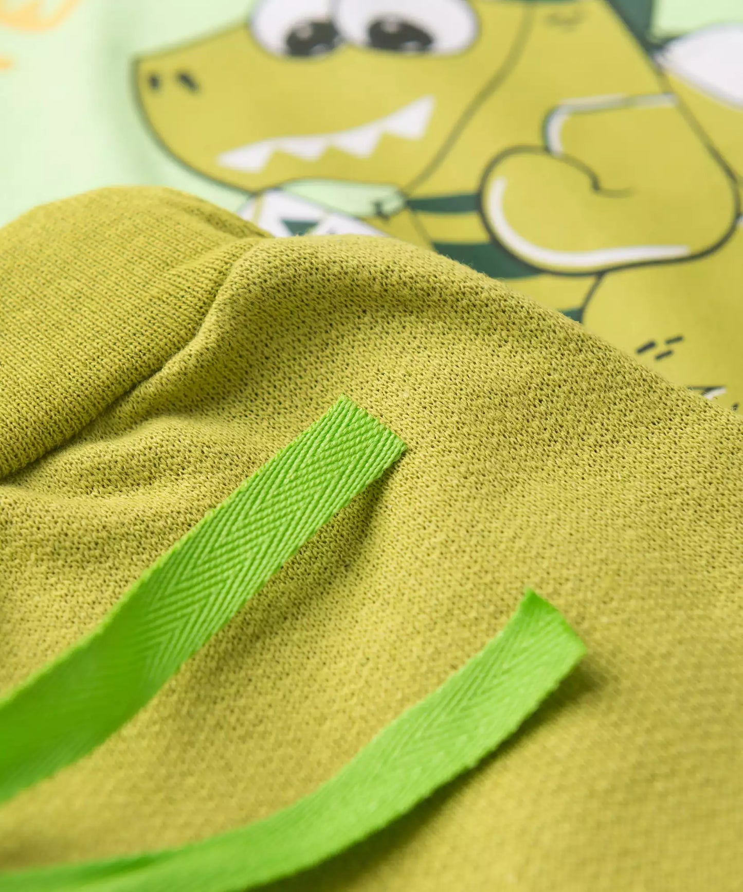 Conjunto Curto Bebê Menino Acampamento Dino Verde