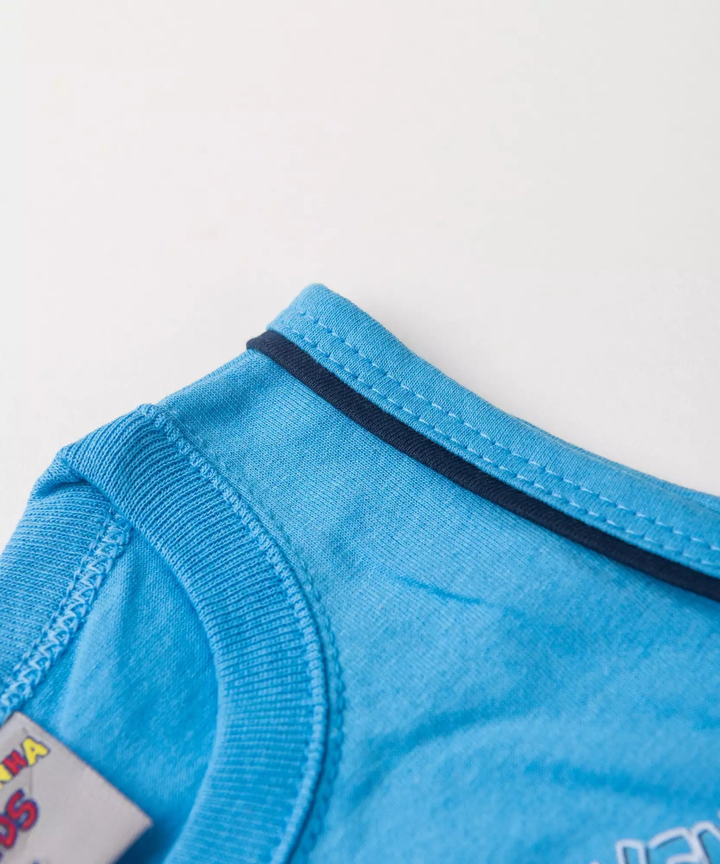 Conjunto Curto Bebê Menino Aventura Marinha Azul