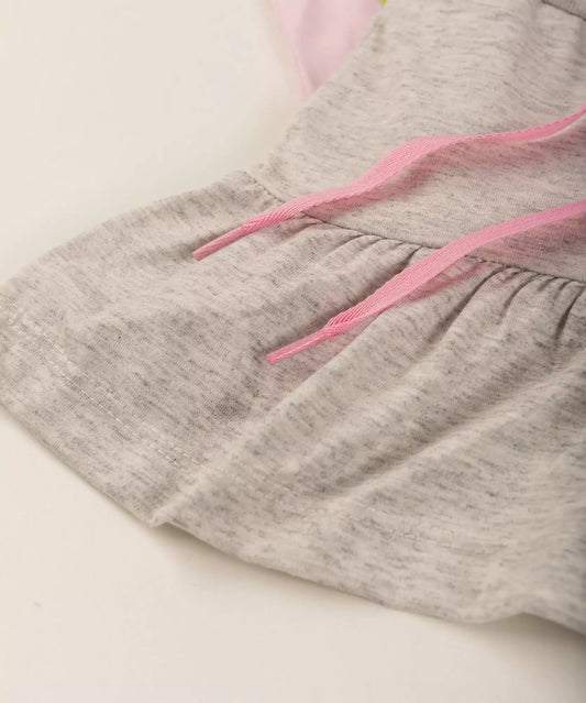 Conjunto Curto Infantil Feminino Borboleta Rosa
