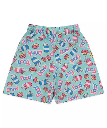 Conjunto Curto Infantil Feminino Donut Rosa