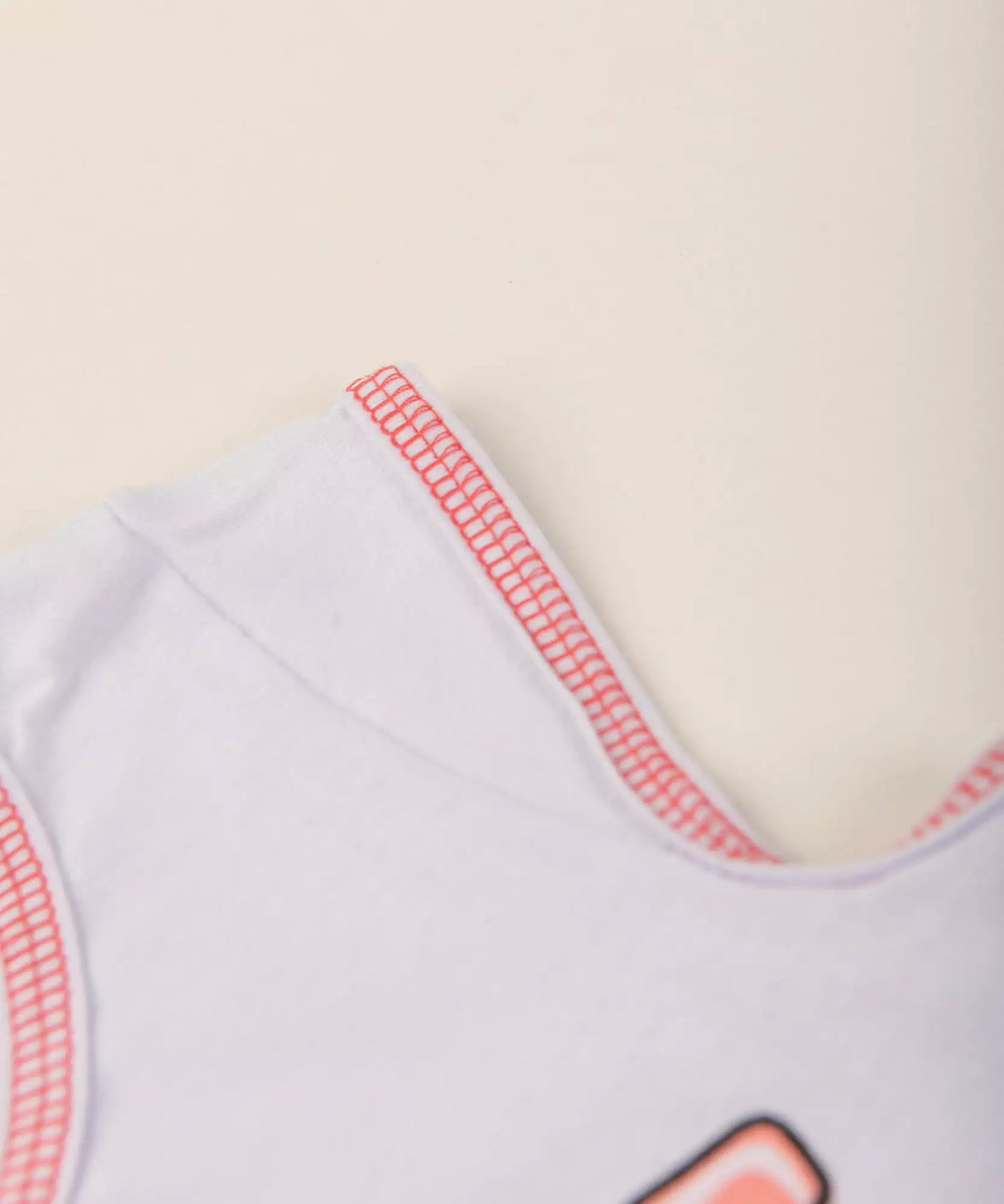 Conjunto Curto Infantil Feminino Branco Estampado