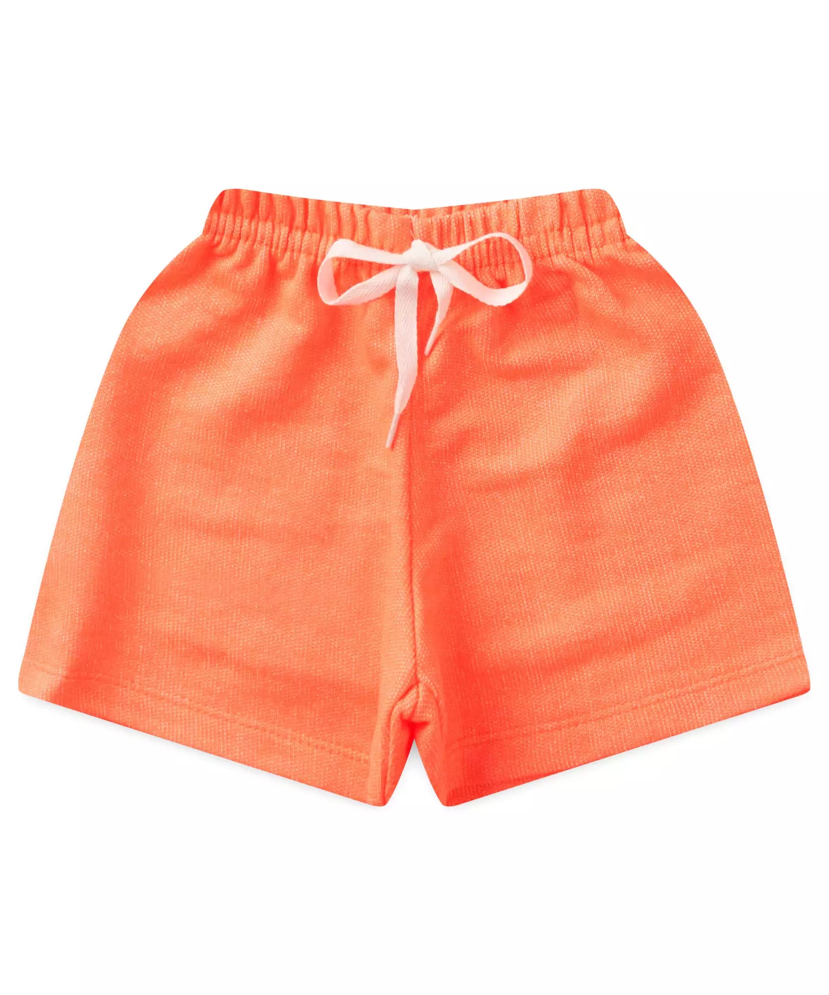 Conjunto Curto Infantil Feminino Estampado Marfim