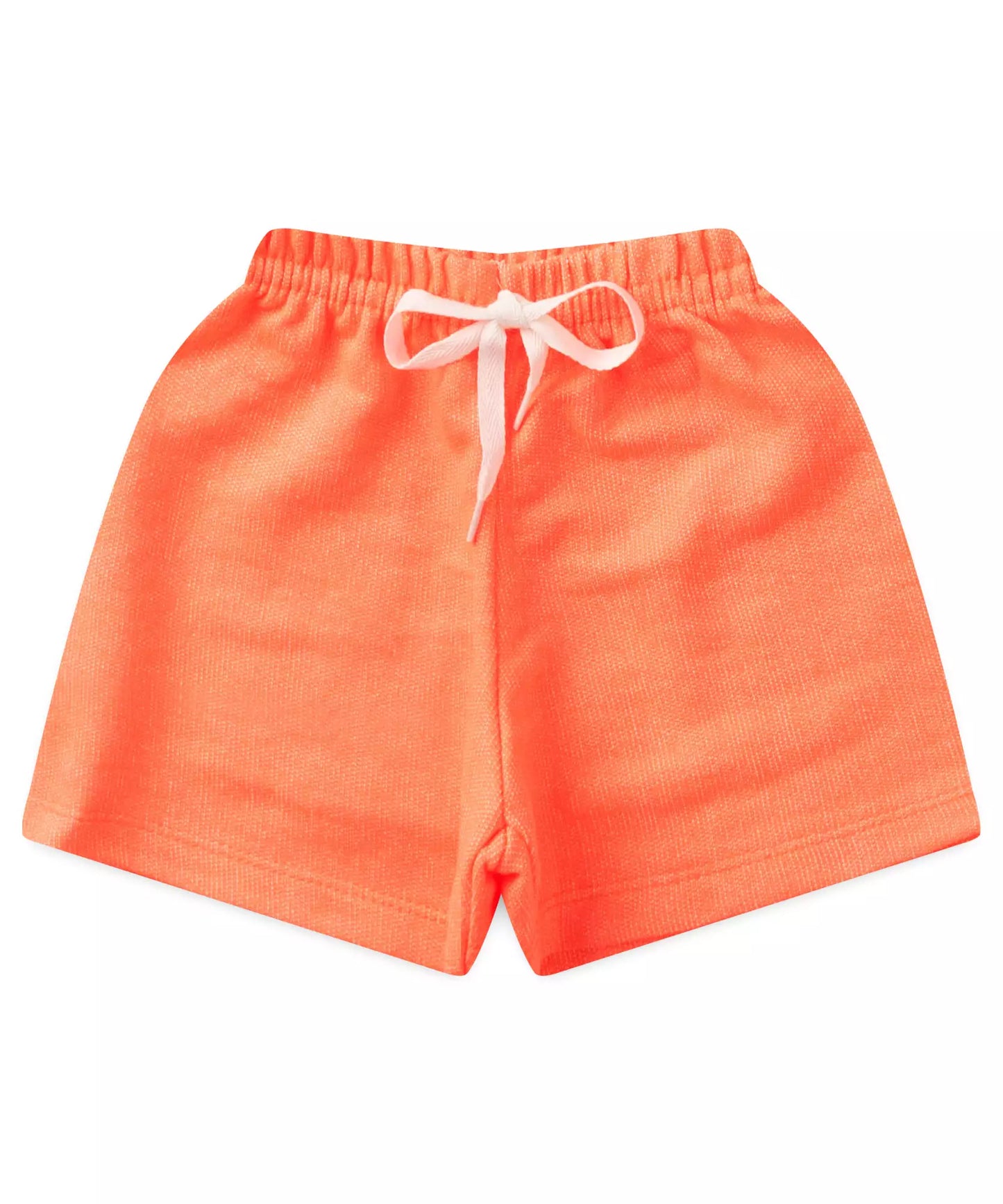 Conjunto Curto Infantil Feminino Estampado Marfim