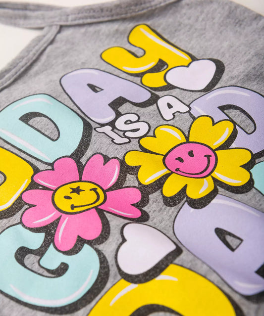 Conjunto Curto Infantil Feminino Good Day Mescla