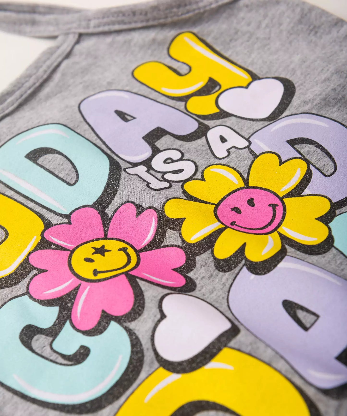 Conjunto Curto Infantil Feminino Good Day Mescla