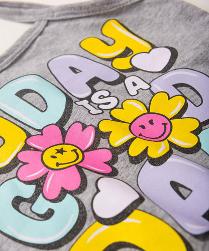 Conjunto Curto Infantil Feminino Good Day Mescla