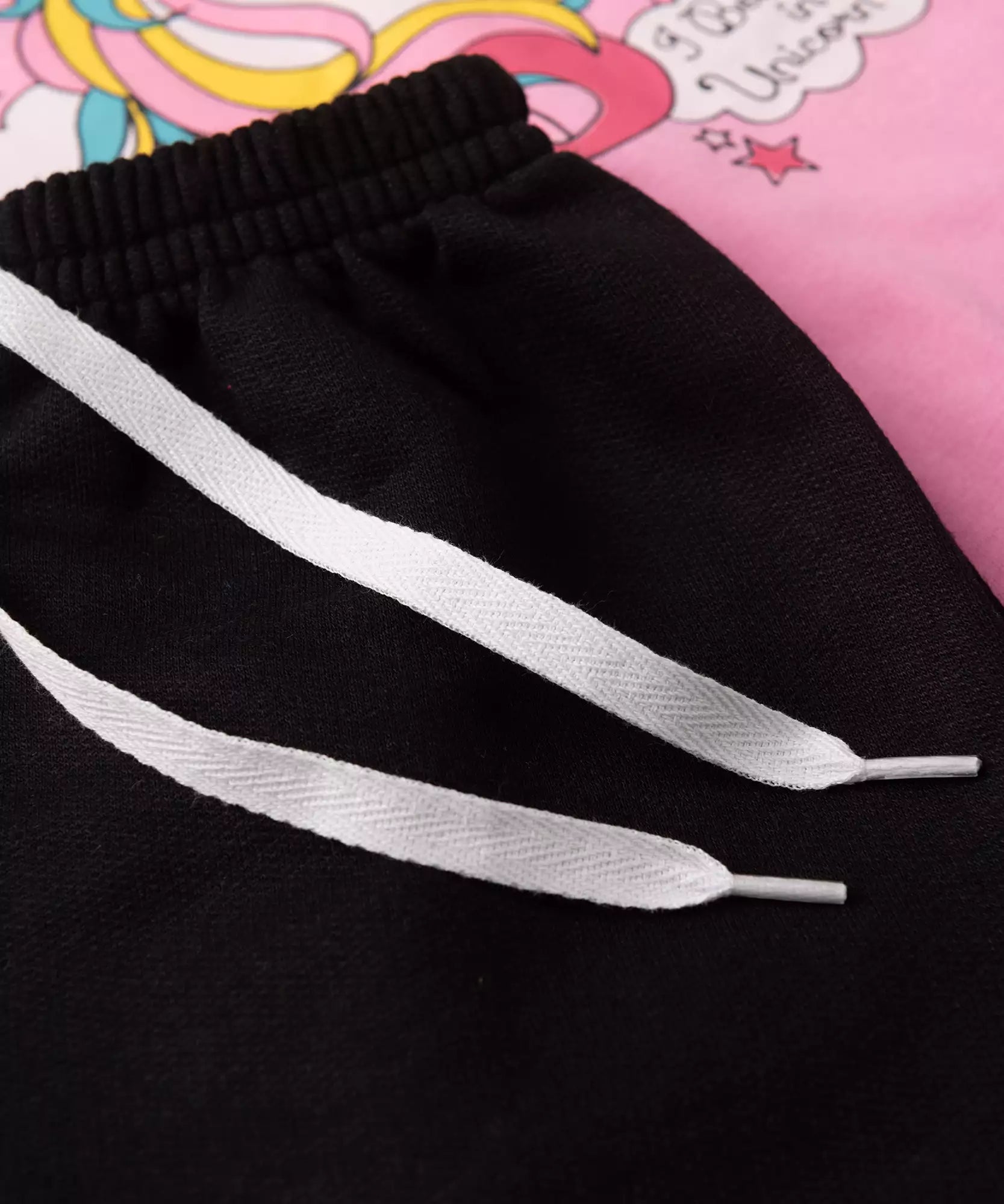 Conjunto Curto Infantil Feminino Unicórnio Pink