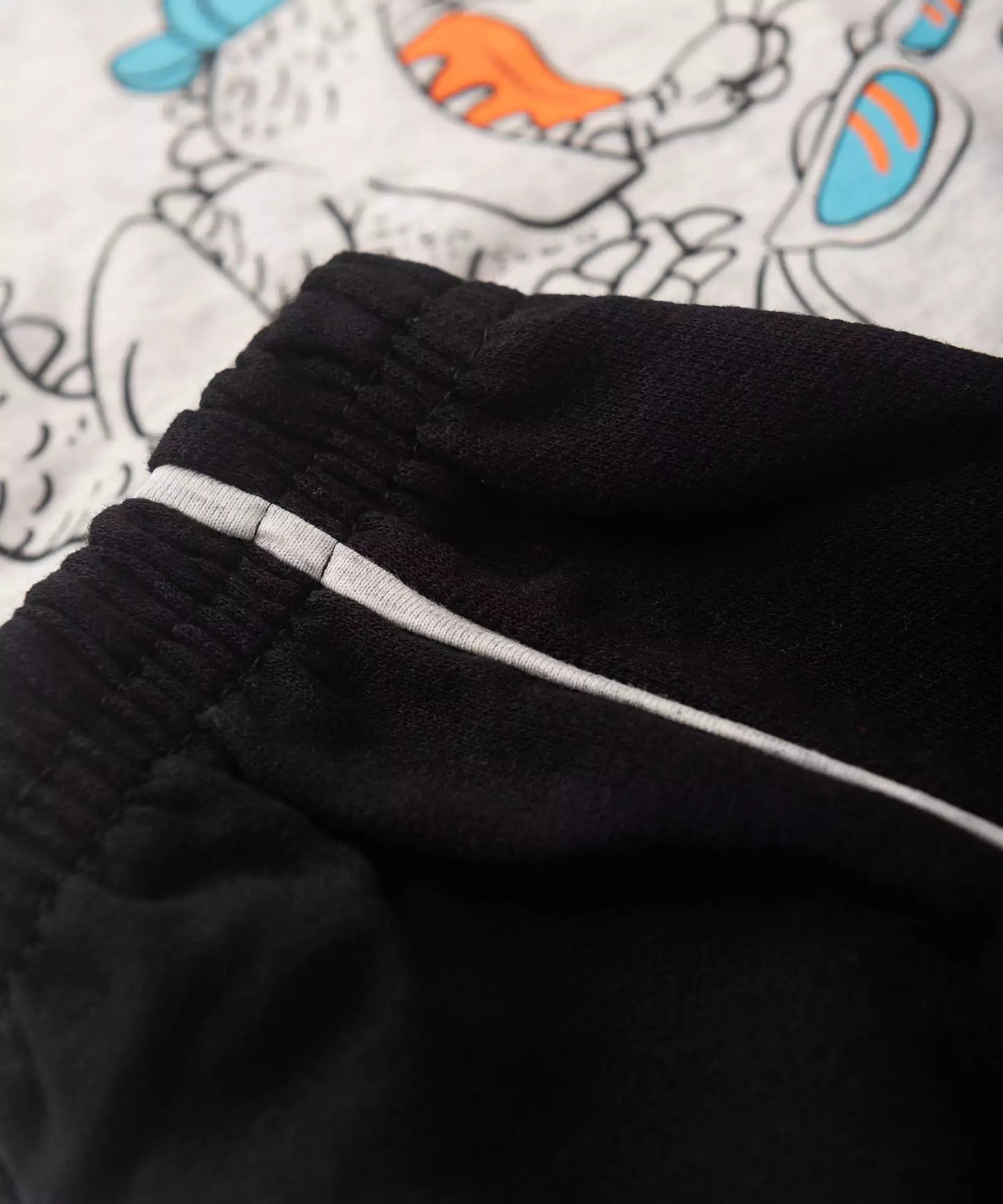 Conjunto Curto Infantil Masculino Dino Mescla
