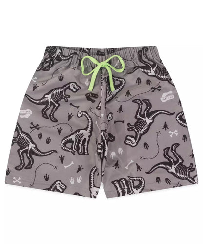 Conjunto Curto Infantil Masculino Dino Verde