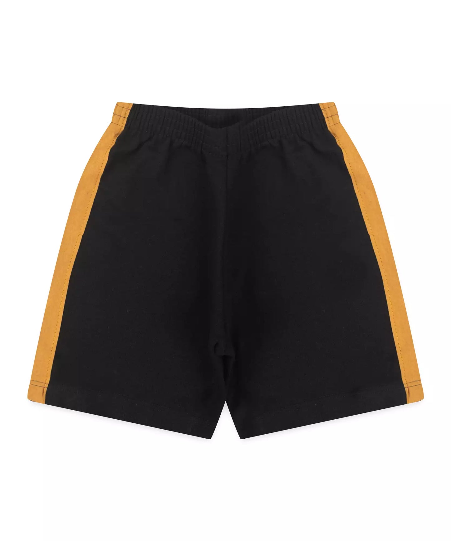 Conjunto Curto Infantil Masculino Dinossauro Marrom