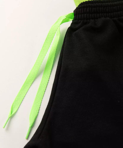 Conjunto Curto Infantil Masculino Estampado Verde