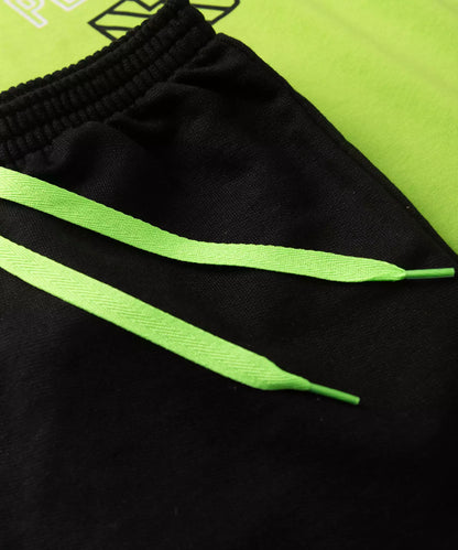Conjunto Curto Infantil Masculino Estampado Verde