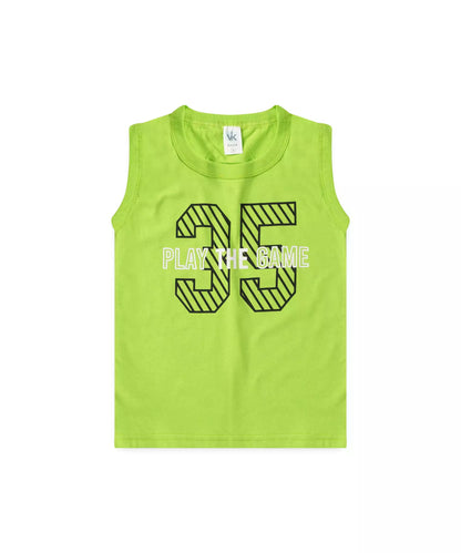 Conjunto Curto Infantil Masculino Estampado Verde