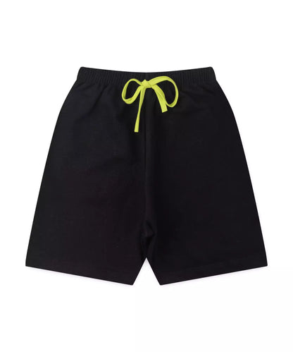 Conjunto Curto Infantil Masculino Verde Estampado