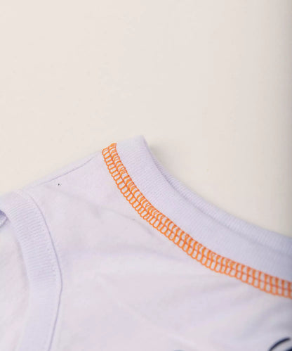 Conjunto Curto Infantil Masculino Branco Skate