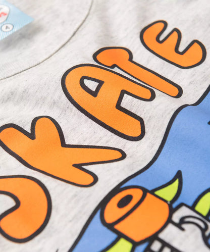 Conjunto Curto Infantil Masculino Skate Mescla
