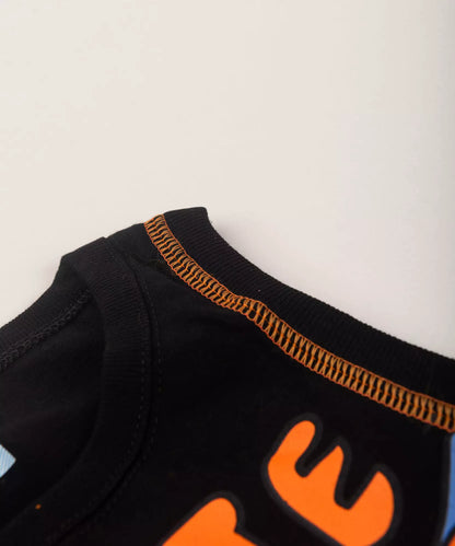 Conjunto Curto Infantil Masculino Skate Preto