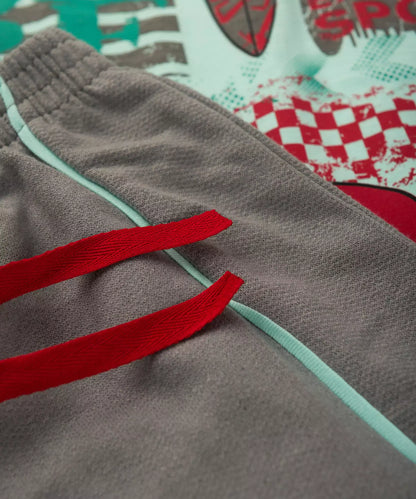 Conjunto Curto Infantil Masculino Tubarão Verde