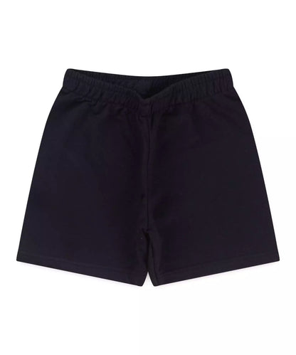 Conjunto Curto Infantil para Menino Tubarão Divertido Laranja