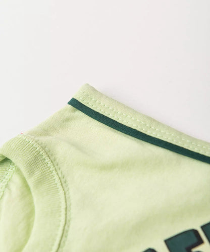 Conjunto Curto Menino Cardápio de Verão Verde