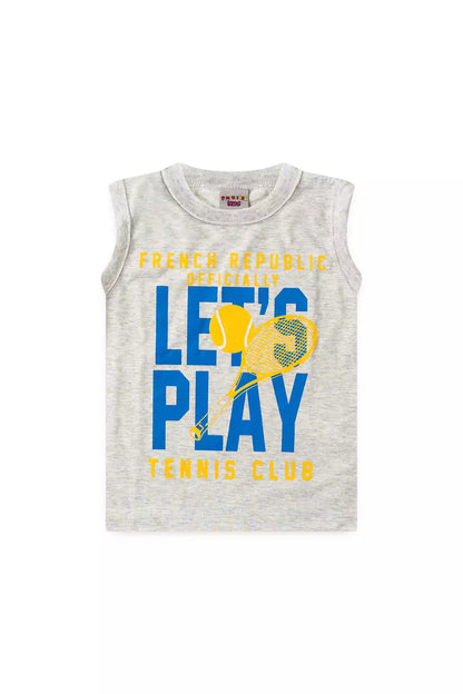 Conjunto Curto Menino Clube do Tênis Mescla
