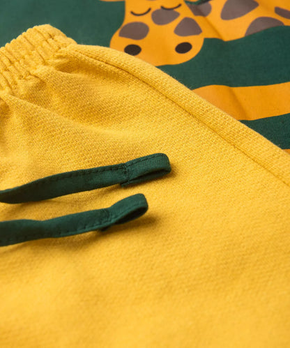 Conjunto Curto Menino Safari Selvagem Verde