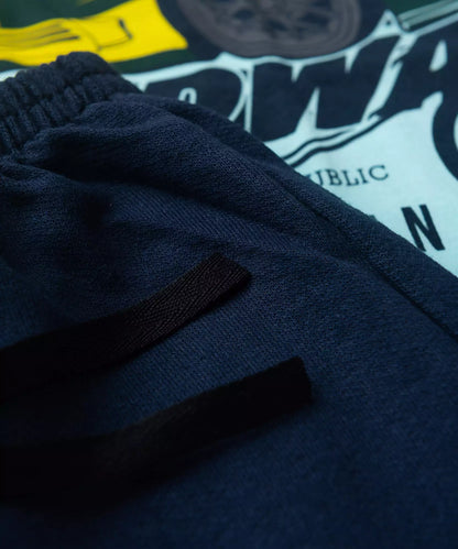 Conjunto Curto Menino Speedway Azul