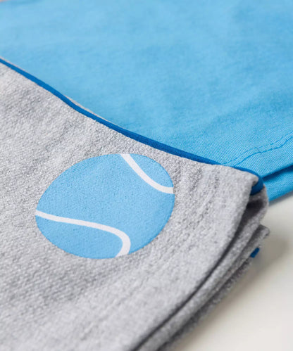 Conjunto Curto Menino Tennis Los Angeles Azul