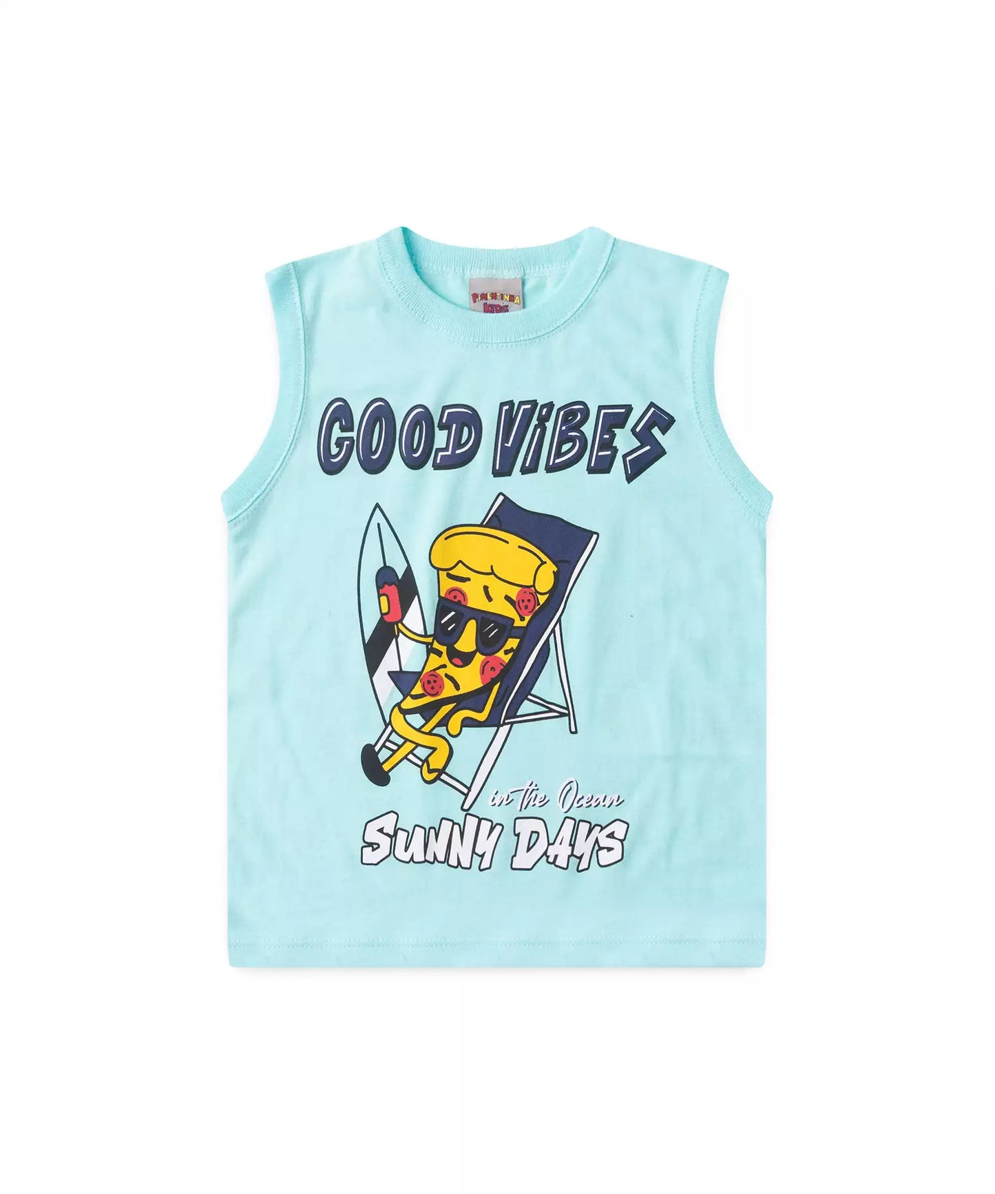Conjunto Curto Menino Vibes do Verão Azul