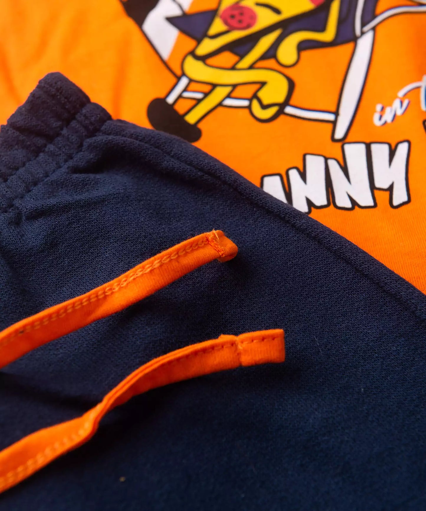 Conjunto Curto Menino Vibes do Verão Laranja