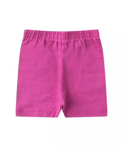 Conjunto Curto para Bebê Menina Girafinha Encantada Rosa