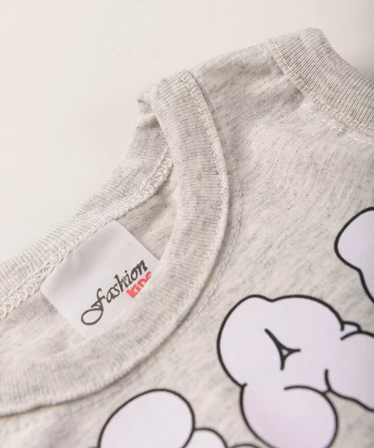 Conjunto Curto para Bebê Menino Avião Mescla