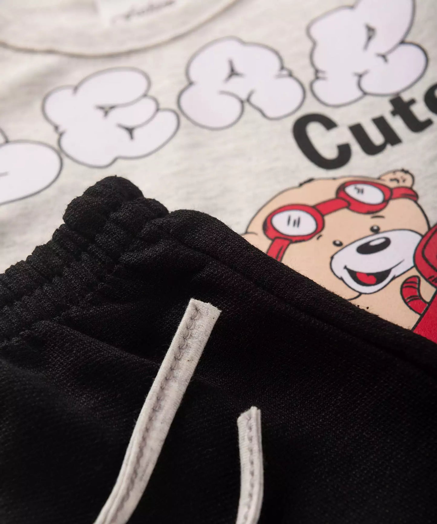 Conjunto Curto para Bebê Menino Avião Mescla
