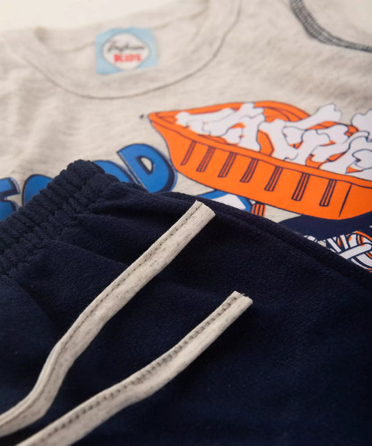 Conjunto Curto para Bebê Menino Caminhão Mescla