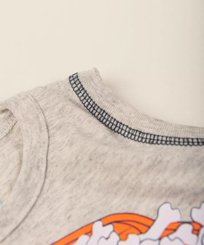 Conjunto Curto para Bebê Menino Caminhão Mescla