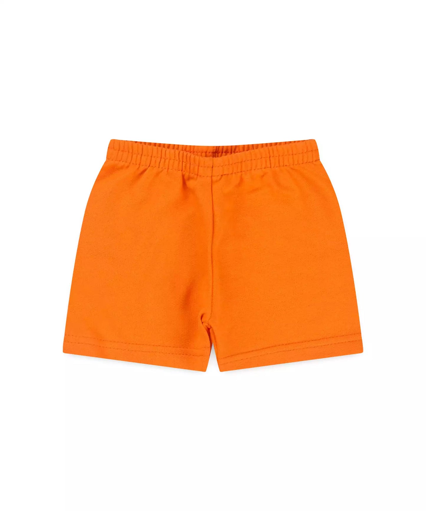 Conjunto Curto para Bebê Menino Dinossauro Laranja