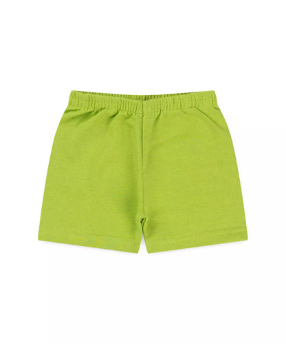Conjunto Curto para Bebê Menino no Dinossauro Verde
