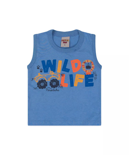 Conjunto Curto para Bebê Menino Selva Azul