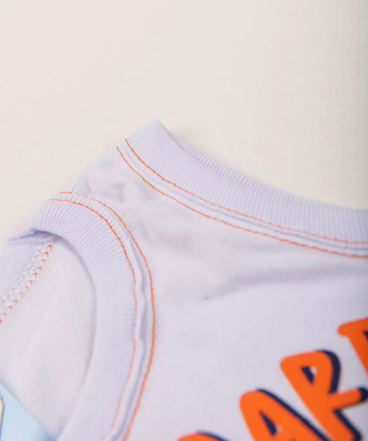Conjunto Curto para Bebê Menino Tigre Branco