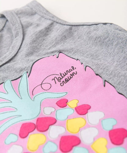 Conjunto Curto para Menina Abacaxi Mescla Banana