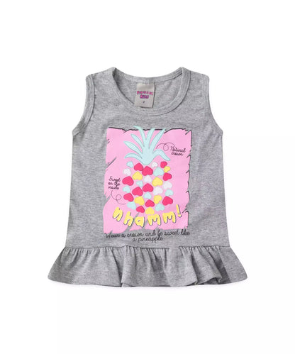 Conjunto Curto para Menina Abacaxi Mescla Banana