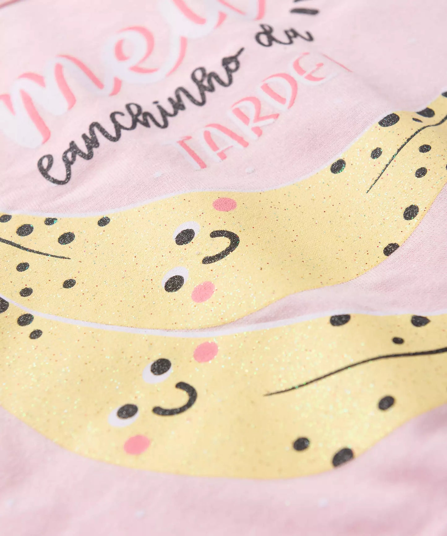 Conjunto Curto para Menina Banana Divertida Rosa