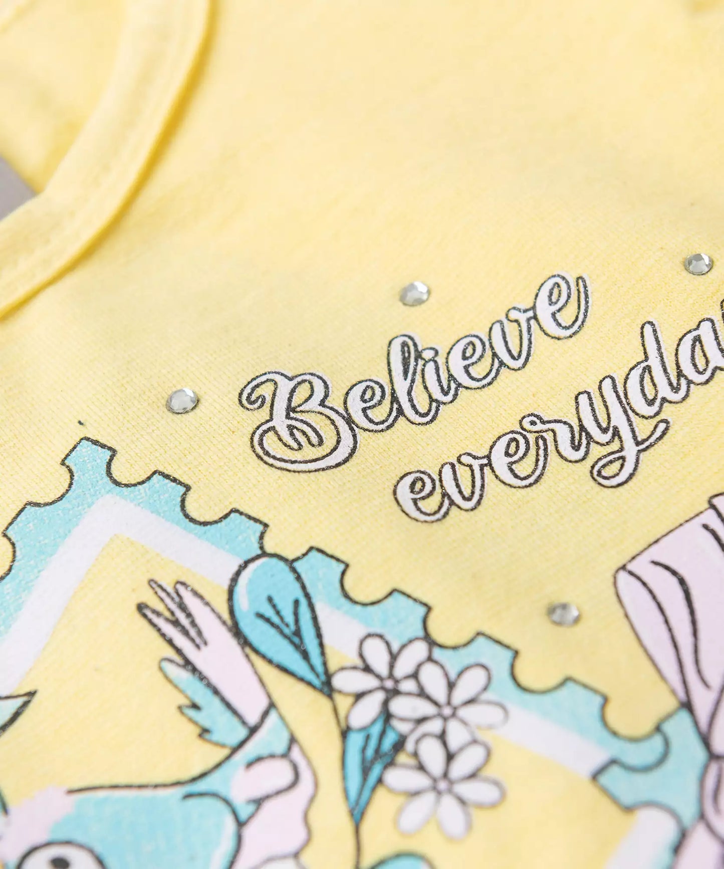 Conjunto Curto para Menina Believe Everyday Rosa