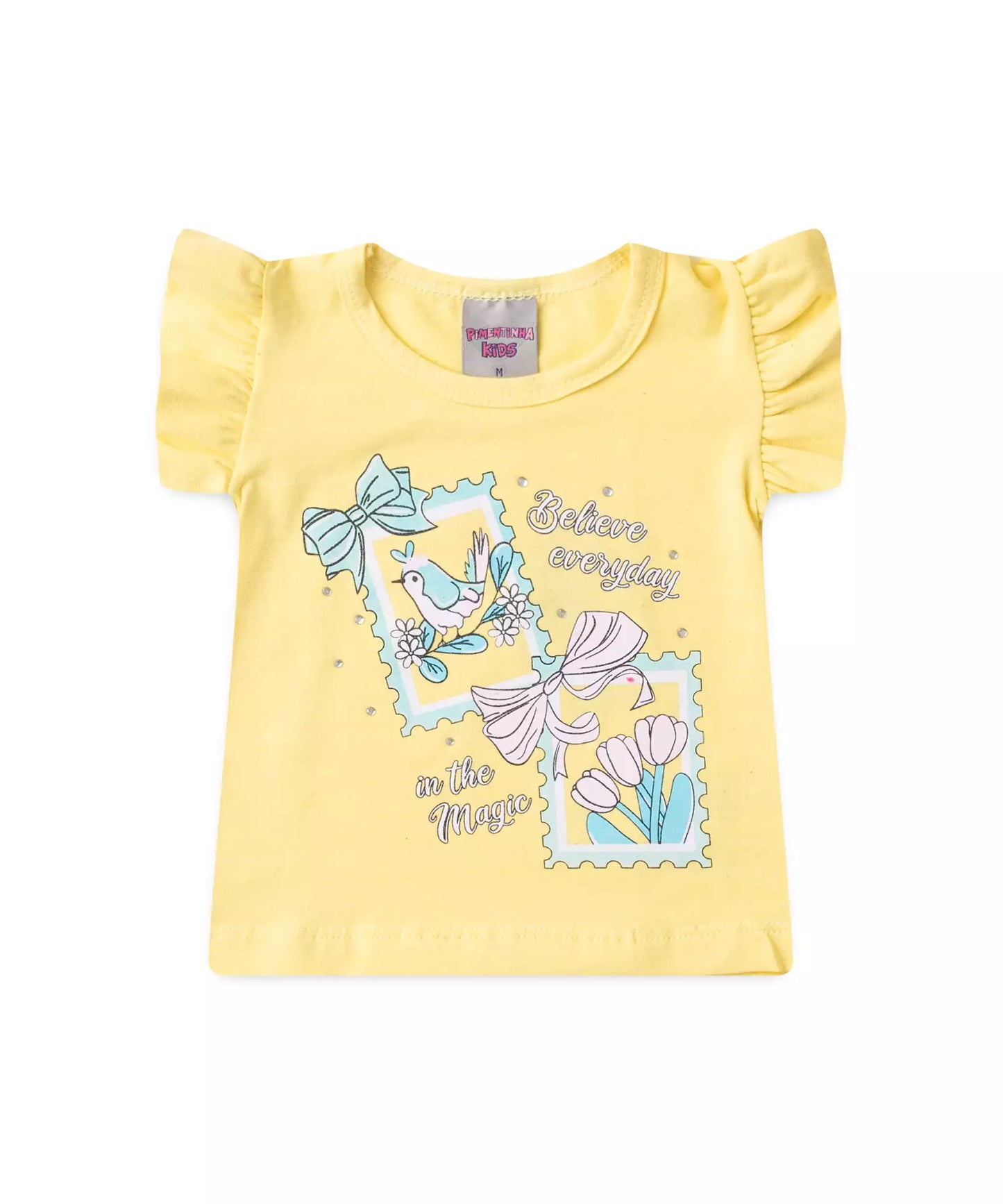 Conjunto Curto para Menina Believe Everyday Rosa
