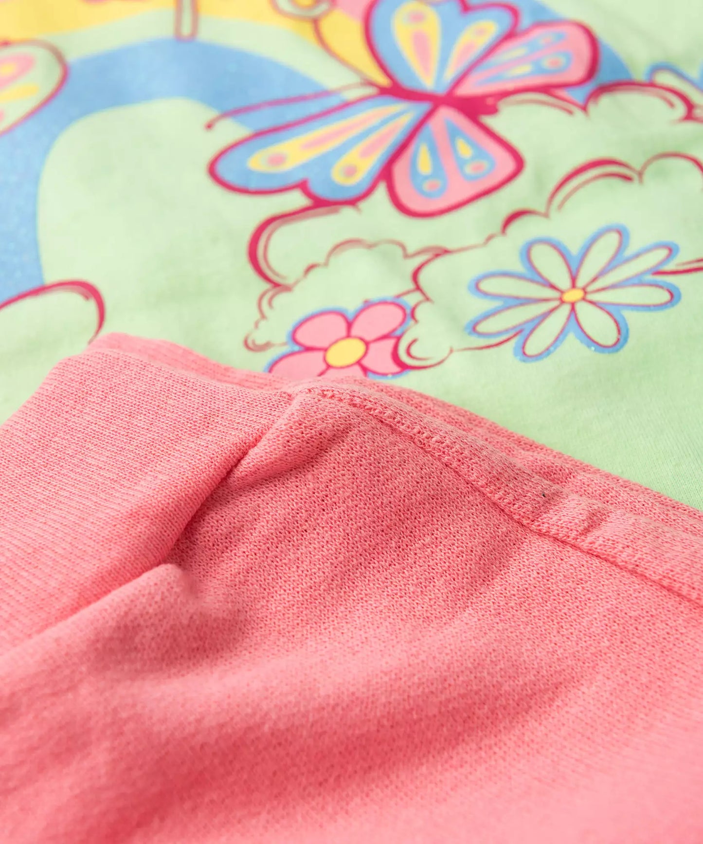 Conjunto Curto para Menina Borboletas Verde