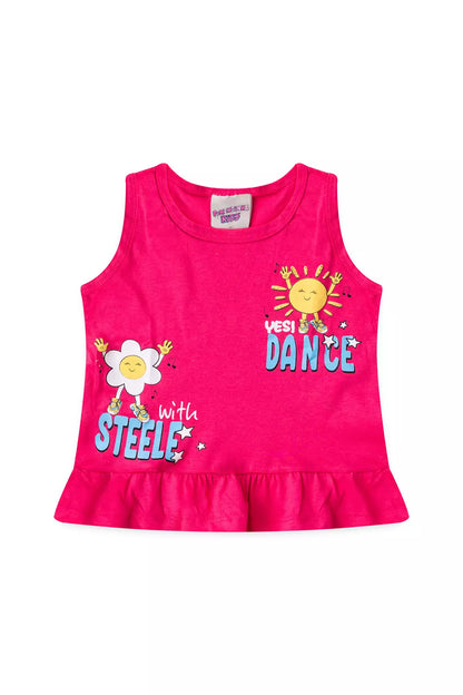 Conjunto Curto para Menina Dance Pink