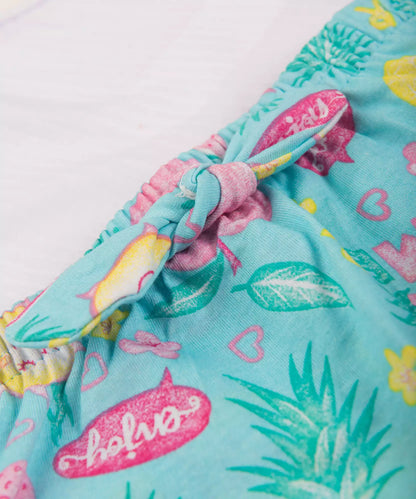 Conjunto Curto para Menina Frutal Branco