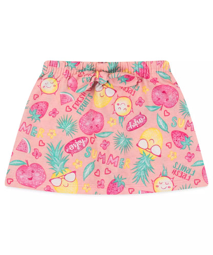 Conjunto Curto para Menina Frutal Pink